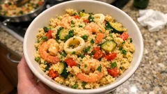 Cous cous di mare fresco e colorato: pronto in poco tempo, ottimo anche freddo