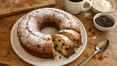 Ciambella caffè e cioccolato in friggitrice ad aria: soffice e pronta in poco tempo