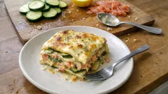 Lasagne salmone e zucchine: cremose, leggere e profumate al limone