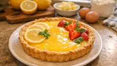 Lemon tart fatta in casa: frolla friabile e lemon curd lucido, passo passo