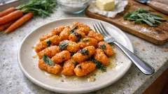 Gnocchi di carote fatti in casa: morbidi e profumati con burro e salvia