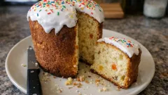 Pizza dolce di Pasqua marchigiana: soffice, profumata e con glassa bianca