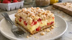 Sbriciolata con crema al limone e fragole: croccante fuori, morbida dentro