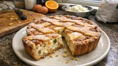 Pastiera napoletana “di Benedetta”: frolla all’olio e ripieno cremoso al profumo d’arancio